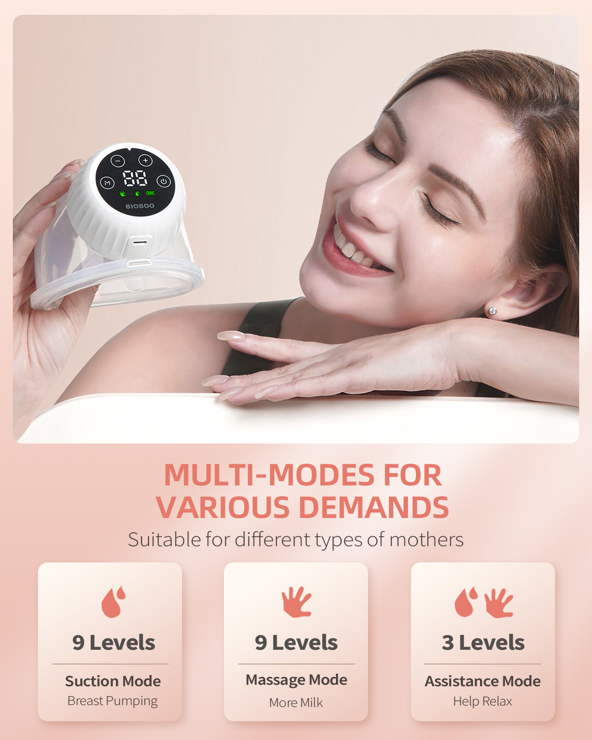 Wearable Breast Pump (2 packs) BIOBOO